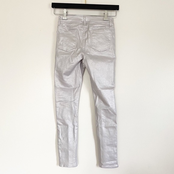 Gap Denim Silver Foil Stretch High Rise Jegging 8 - Picture 4 of 6